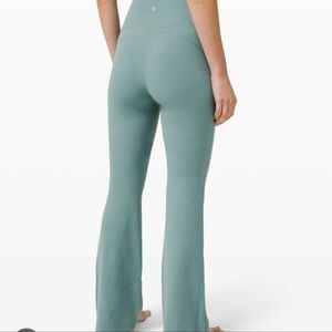 Lululemon tidewater teal groove flare pants